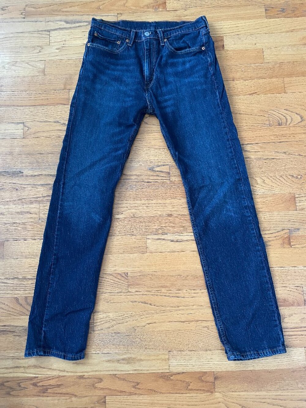 Levi's 505 Regular Straight Leg Jeans Dark Indigo Wash 34x34